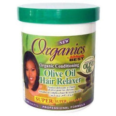 Best Organics Olive Oil Hair Relaxer Super 15oz 426g saffronskins.com™ 