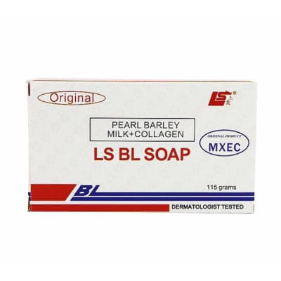Original LS BL Soap (Pearl Barley Milk Collagen) 115g saffronskins.com 