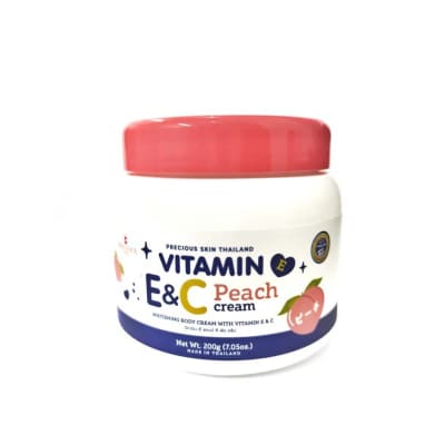 Precious Skin Thailand Vitamin E & C Peach Cream 200g