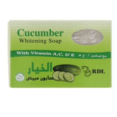 RDL Cucumber Whitening Soap 135gm saffronskins.com 