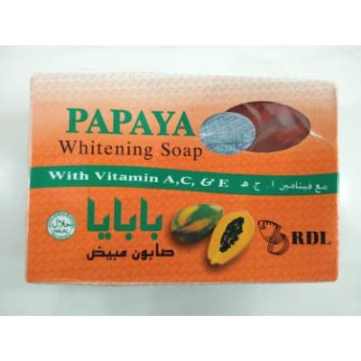 RDL Papaya Whitening Soap With Vitamin a,c,& e 135g