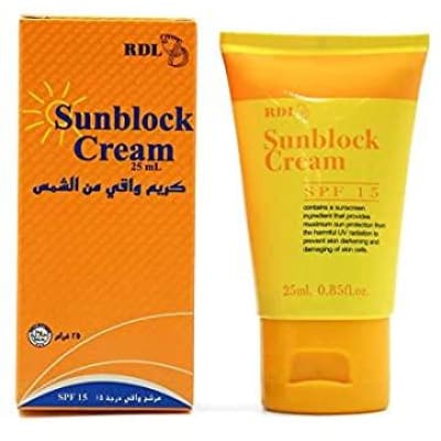 RDL Sunblock Cream 25ml SPF15 (100% authentic) saffronskins.com 