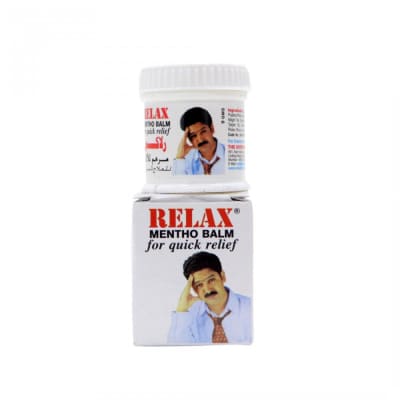 Relax Mentho Balm For Quick Relief 9gm saffronskins.com™ 