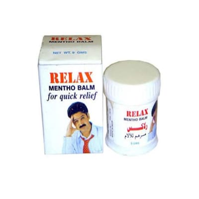 Relax Mentho Balm For Quick Relief 9gm saffronskins.com™ 