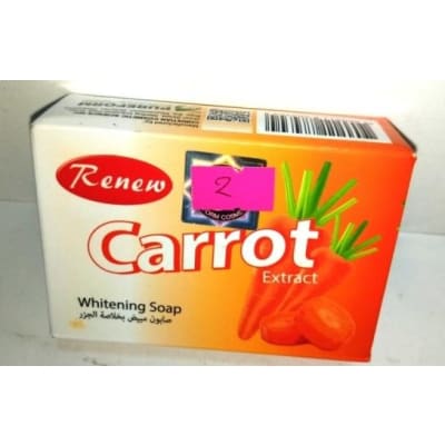 Renew Carrot Extract Whitening Soap 135gm saffronskins.com 