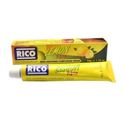 Rico Lemon Skin Lightening Complexion Cream Tube 50gm saffronskins.com™ 