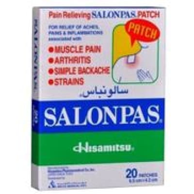 Salonpas Pain Relief Patch 20 Counts saffronskins 