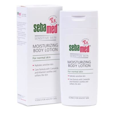 Sebamed Moisturising Body Lotion For Sensitive Normal To Oily Skin 200ml saffronskins 