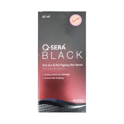 Q Sera Black Anti Sun & Anti Ageing Hair Serum 60ml