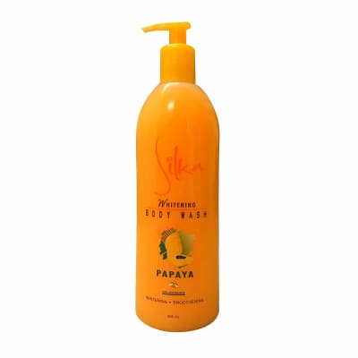 Silka Whitening Body Wash Papaya 500ml saffronskins 