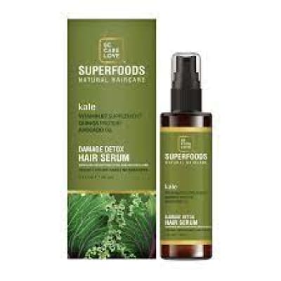 Superfoods Kale Damage Detox Hair Serum 60ml saffronskins.com™ 