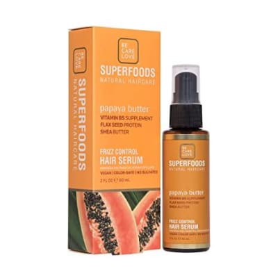 Superfoods Papaya Butter Frizz Control Hair Serum 60ml saffronskins.com™ 