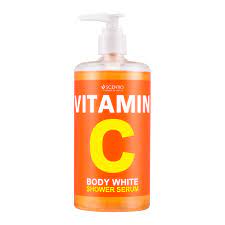 Beauty Scentio Vitamin C Body White Shower Serum 450ml After Bath Body Essence Shower Gel Brighten Skin Moisturizer Lock