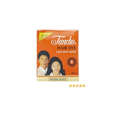 Tancho Hair Dye Used With Water Natural Black 6gm saffronskins.com 