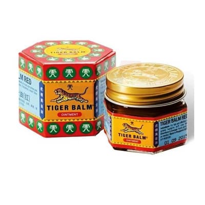 Tiger Balm Red Extra strength Herbal Rub Muscles Headache Pain Relief Ointment Big Jar, 30g saffronskins 