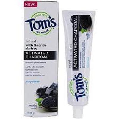 Tom’s Naturals With Floride Sls-Free Activated Charcoal 