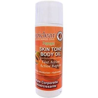 Topiclear papaya skin tone body oil 6oz