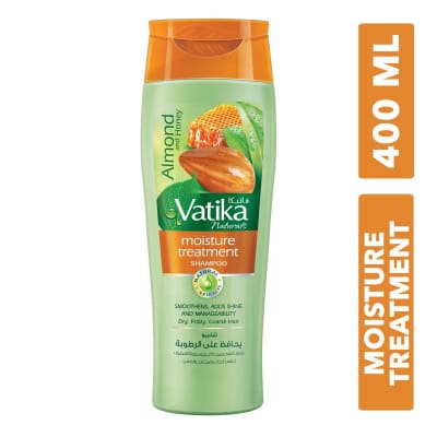 Vatika Almond & Honey Moisture Treatment Shampoo for Men & Women (400 ml) saffronskins 