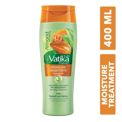 Vatika Almond & Honey Moisture Treatment Shampoo for Men & Women (400 ml) saffronskins 