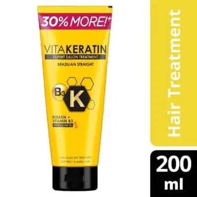 VITAKERATIN Expert Salon Treatment Brazilian Straight 200ml - saffronskins.com