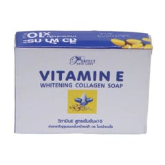 Vitamin E Whitening Collagen Soap 80gm saffronskins.com 
