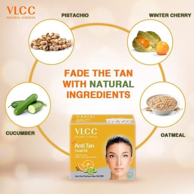 VLCC Anti Tan Single Facial Kit (60g) saffronskins 