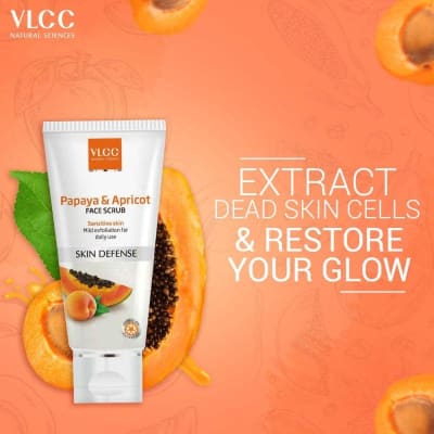 VLCC Papaya & Apricot Face Scrub(80g) saffronskins 