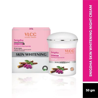 VLCC Snigdha Skin Whitening Night Cream(50GM) saffronskins 