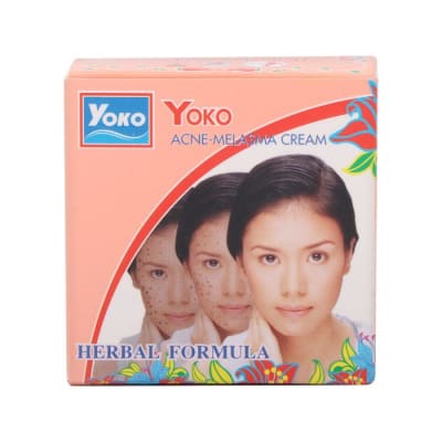 Yoko Acne-Melasma Cream Herbal Formula 4gm saffronskins 