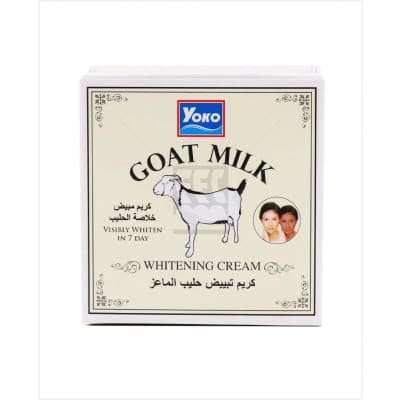 Yoko Goat Milk Whitening Cream saffronskins.com 