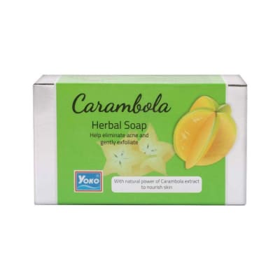 Yoko Herbal Carambola Soap 120gm ( Pack Of 3 ) saffronskins.com 