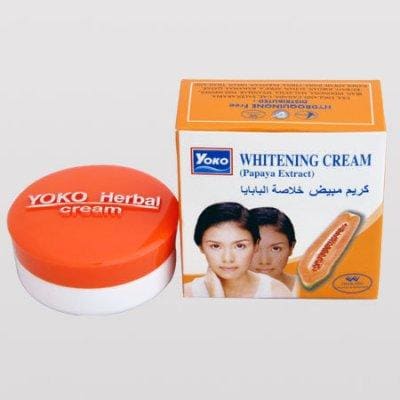 Yoko Herbal Whitening Cream With Papaya Extract – 4gm saffronskins 
