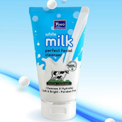 Yoko White Milk Perfect Facial Cleanser 100ml saffronskins.com 