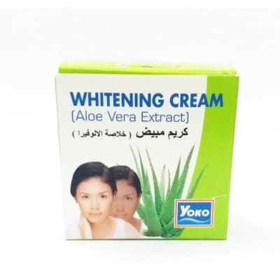 Yoko Whitening Cream Aloe Vera Extract saffronskins.com 