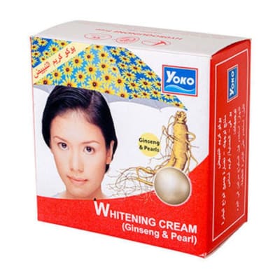 Yoko Whitening Cream Ginseng & Pearl 4gm saffronskins.com 