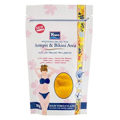 Yoko Whitening Spa Salt For Armpit & Bikini Area (220 g) saffronskins 