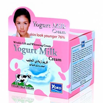 Yoko Yogurt Milk Cream Skin Look Younger 50gm saffronskins.com 